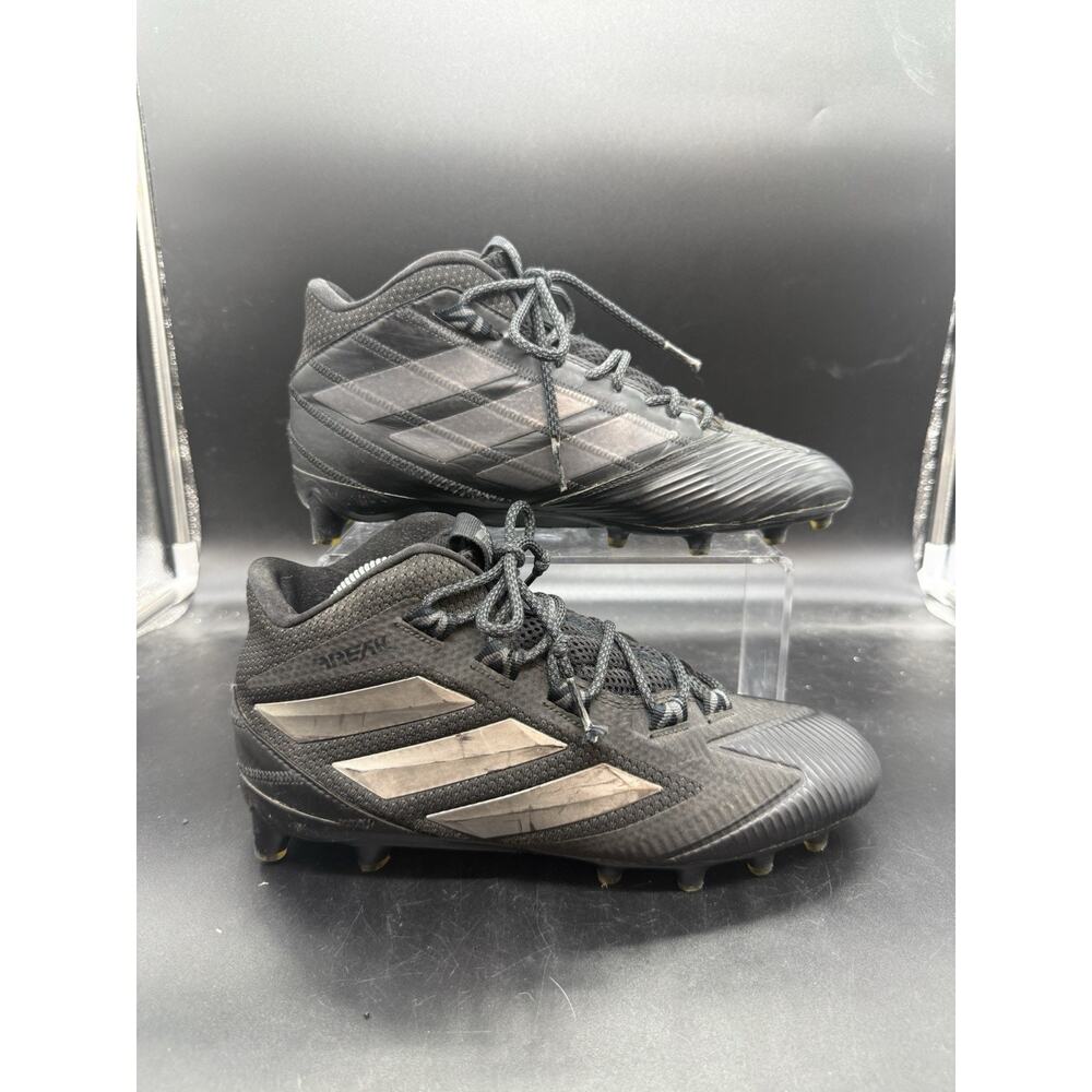 Adidas Freak Carbon Mid Football Cleats Black Silver Men’s Size 9 F97423